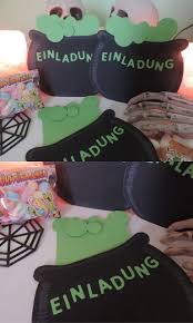 Halloween Einladungskarten Getarnt Als Blubbernder Hexenkessel Halloween Geburtstagsparty Einladungen Einladung Geburtstag Basteln