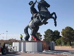His father, don cristóbal de oñate, was one of the discoverers and developers of the rich zacatecan mines and a wealthy and influential citizen. The Equestrian Don Juan De Onate Statue At El Paso Airport Vandalized Kfox