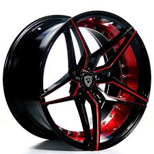 20 Staggered Marquee Wheels M3259 Black Red Inner Extreme Concave Rims Rims And Tires Rims For Cars Custom Wheels Cars