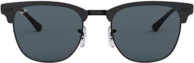 Shop today and find the perfect pair to match your style. Ray Ban Metal Clubmaster Sunglasses In Matte Black Blue Rb3716 186 R5 51 Asia Black Shiny Black Top Matte Blue Amazon De Clothing