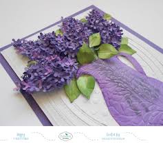Close Up Of Lilacs Create With Susan S Garden Notes Lilac Die Set From Elizabeth Craft Designs Details And Flower Cards Paper Flowers Elizabeth Craft Designs