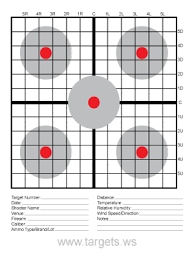 printable targets print your own sight in shooting targets