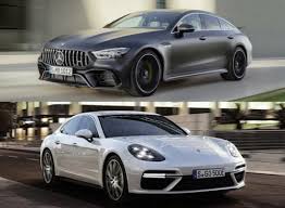 Vergelijking Porsche Panamera Turbo S E Hybrid Vs Mercedes Amg Gt 63 S Mercedes Amg Porsche Panamera Porsche
