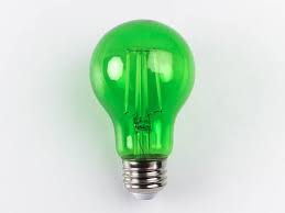Philips Non Dimmable 4 Watt Green A19 Filament Led Party Bulb Outdoor Rated 4a19 Led Green G E26 Nd Bulbs Com