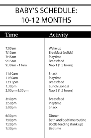 Dash Of Darling Baby Girl Luna S Sample Schedule 10 12 Months Old Baby Schedule Baby Food Schedule Baby Routine