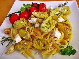 Spaghetti Mit Artischocken Und Schafskase Von Volkerracho Chefkoch Rezept Artischocken Artischocken Rezepte Lebensmittel Essen