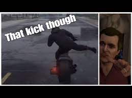 How to melee and kick on a bike? How To Kick Punch On A Bike In Gta 5 Youtube