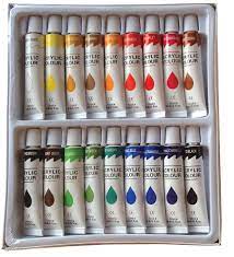 18 Pc Acrylic Paints Set Professional Artist Painting Pigment Tubes 12ml In 2021 Acrylic Paint Set Paint Set Art Essentials