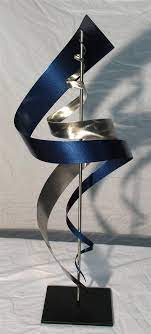 Modern Metal Art Sculpture Ss1 Blue Metal Art Sculpture Steel Art Metal Yard Art