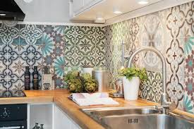 Create A Decorative Kitchen Backsplash With Cement Tiles Patchwork Tiles Kitchen Kitchen Trendy Kitchen