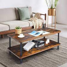 Luxus beistelltische für ihre wohnräume! Costway Couchtisch Sofatisch Beistelltisch Wohnzimmer 2 Etagen Mit Metallgestell Im Industriedesign Fur Wohnzimmer Online Kaufen Otto