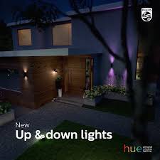 Up Down Lights Philips Hue Video Outdoor Lighting Smart Outdoor Lighting Exterior Lighting Design
