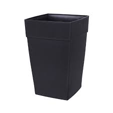 Shop for black square planter online at target. Black Square Plastic Planter 12 X 12 X 18 Decors Veronneau