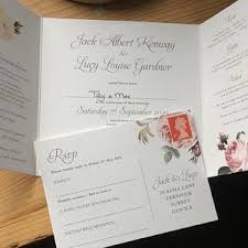 Once Upon A Time All In One Wedding Invitations No Envelope Needed Rustic Autumnal Woodland Fox Deer Fall Wedding Invites Folded Wedding Invitation Wedding Invitations Wedding Invitations Uk