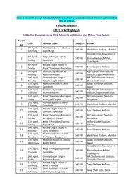 ipl 2018 schedule pdf download with venues times by