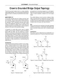 More images for skema input balance transistor » Crown S Ground Bridge Output Topology Amplifier Rectifier