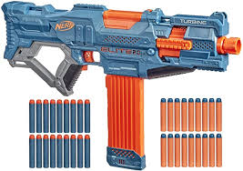 Amazon Com Nerf Elite 2 0 Turbine Cs 18 Motorised Blaster 36 Official Nerf Darts 18 Dart Clip Tactical Rails Barrel Attachment Point Toys Games