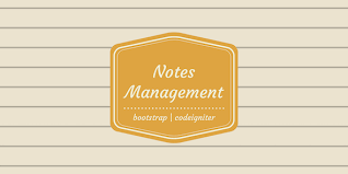 Personal Notes Management System Notes Management Script Project Management Tools