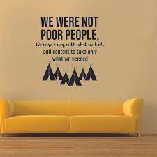 Tribe quotes, episode by episode. We Were Not Poor Teepee Tent Native Quote Tribe Quotes Wall Sticker Art Decal For Girls