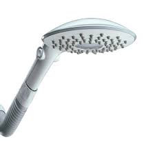Waterpik 2 Spray 7 8 In Single Wall Mount Fixed Rain Shower Head In White Cf 201 The Home Depot Rain Shower Head Shower Heads Fixed Shower Head