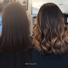 Before And After Getting Partial Highlights Dark Hair With Highlights Dark Brown Hair Balayage Brunette Hair Color