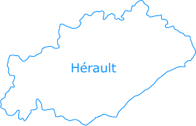 Sélection de cartes de france. Carte Departement Herault Departement Herault Et Codes Postaux Herault