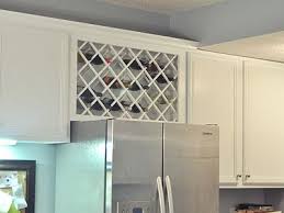 Not So Newlywed Mcgees Cabinet Wine Lattice Built In Wine Rack Kitchen Cabinet Wine Rack Diy Kitchen Decor