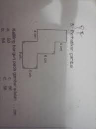 Keliling gabungan bangun pada gambar di atas adalah. Perhatikan Gambar Keliling Bangun Pada Gambar Adalah Cm A 50 B 54 C 56 D 58 Tolong Dengan Brainly Co Id