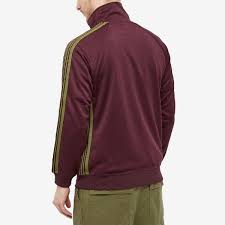 Needles Poly Smooth Track Jacket Maroon End