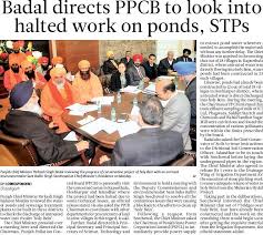Badal Directs Ppcb To Look Into Halted Work On Ponds Shiromaniakalidal Parkashsinghbadal Cm Punjab Direct Ppcb Parkash Singh Badal Directions That Look