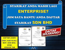 Daftar syarikat sdn bhd kami akan mendaftar syarikat sdn bhd baru mengikut peraturan ditetapkan oleh suruhanjaya syarikat malaysia. Permohonan Lesen Kewangan Mof Jom Daftar Syarikat Sdn Bhd Sekarang
