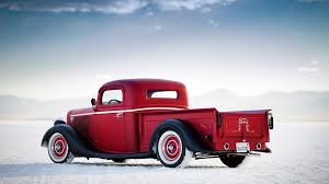 Red Classic Car Hd Wallpaper Freehdwall Com Free Hd Wallpapers For Your Desktop Hot Rod Pickup Ford Hot Rod Vintage Cars