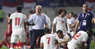 Uae players show their dejection after losing. Van Marwijk Back As National Coach United Arab Emirates Netherlands News Live