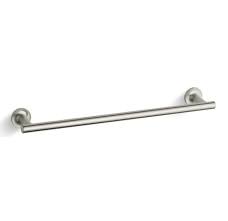 Fluid design lines for beauty and ease of cleaning. Kohler K 14435 Bn Purist 18 Towel Bar Build Com