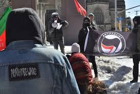 Résultat de recherche d'images pour "Antifa hammer and sickle"