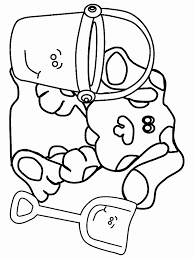 Just click the category where the list of blues clues can be found. Blues Clues Coloring Pages With Pail And Shovel Coloring4free Coloring4free Com