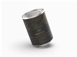 Free Tilted Tin Can Mockup Psd Tin Can Mockup Mockup Psd