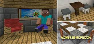 This mod will definitely give you a lot more variety when decorating your builds. More Chairs Add On Minecraft Pe Addons Mods
