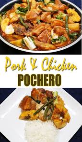 Pork And Chicken Pochero Recipe Is A Scrumptious Stew Made Of Pork Chicken Chorizo De Bilbao Plant Pochero Recipe Chicken Pochero Recipe Chicken Pork Recipe