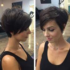 Feathered Pixie Haircut With Long Bangs Short Hair Styles Long Pixie Hairstyles Longer Pixie Haircut