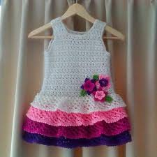 Rows O Ruffles Dress Free Pattern Crochet Dress Girl Crochet Baby Dress Crochet Baby Clothes