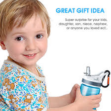 Amazon.com: AceCamp 2 Pack-Kids Water Bottle with Straw for School Kids  Boys Girls,12OZ Children Toddler Water Bottle Small with clip Tritan BPA  Free for Backpack Outdoor Sports Travel Portable and Leakproof :