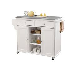 Crosley kitchen islands and carts feature sophisticated designs to complement any space, as well as organizational extras like spice racks and wine storage to keep choice essentials within reach. Charlton Home Hovland Kitchen Cart With Stainless Steel Top Wayfair