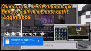 Download minecraft mod apk (unlocked/immortality) v1.16.1.02 · what's new · additional information · version · similar · popular downloads. Minecraft 1 17 20 20 Mod Apk Unlocked All Skin Emote Youtube