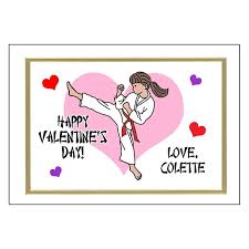 Karate Or Martial Arts Valentines Cards Kicking Girl Design Valentines Cards Valentines Kids Birthday Shirts