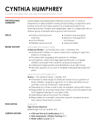 How To Capture Your Childcare Skills On Your Resume Skills Match Series Livecareer