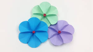 How to make the tropical crepe paper leaves. How To Make A Simple Easy Paper Flower Step By Step Paper Flowers Tutorial Diy Handmade Craft Youtube