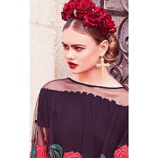 Rock N Rose Beatrice Red Rose Baroque Crown 60 Liked On Polyvore Featuring Accessories Hair Accessories Rose Crown Red Hair Accessories Red Rose Headband