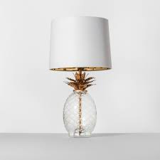 Glass Pineapple Table Lamp Brass Includes Energy Efficient Light Bulb Opalhouse In 2020 Brass Table Lamps Pineapple Lamp Table Lamp