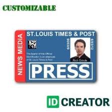 Create free online id card with vexls id card maker. Press Id Badge 2 Id Card Template Id Badge Maker Card Templates